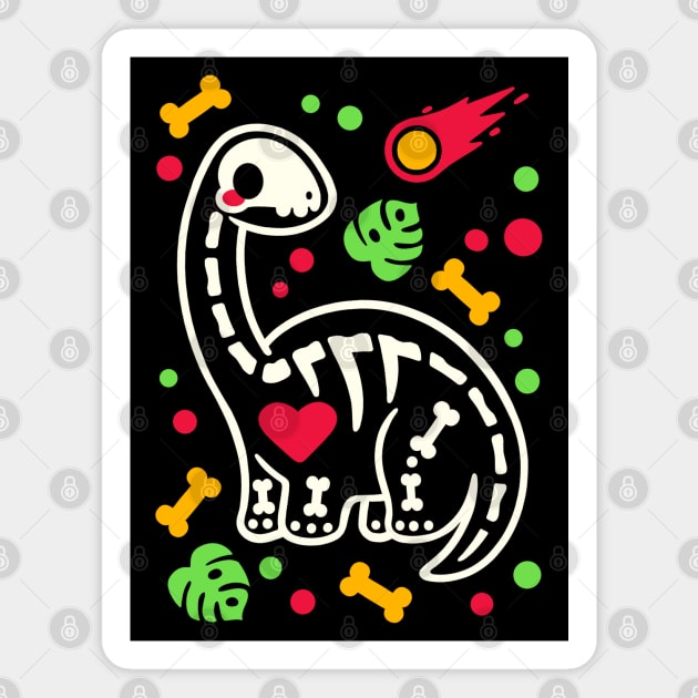 Brontosaurus skeleton Magnet by NemiMakeit